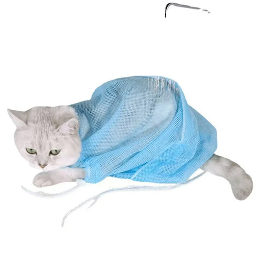 2025 New Cat Shower Mesh Bag, Cat Beauty Bath Bag, Adjustable Cleaning Bag, Multi functional Cat Restraint Bag
