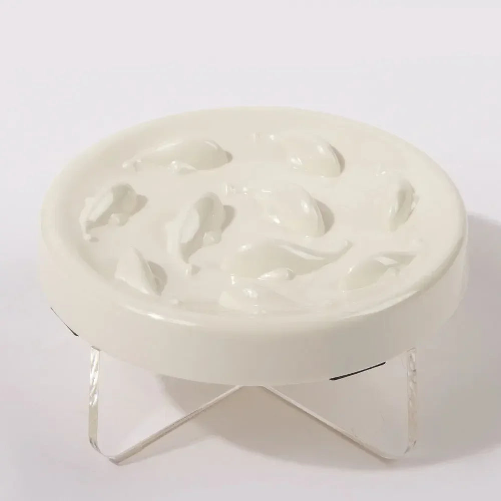 Pet Cat Bowl Raised Anti-choke Food Plate Pet Slow Food Bowl for Medium Small Cats Feeder Protect Stomach OEM Drop Shipping