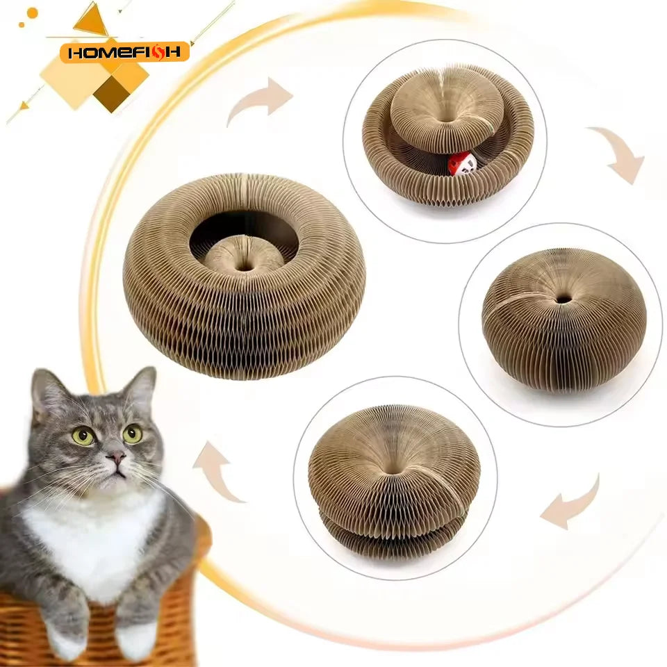 Organ cat scratching board nest wear-resistant and unbreakable cat toy self-entertainment corrugated paper claw grinding board