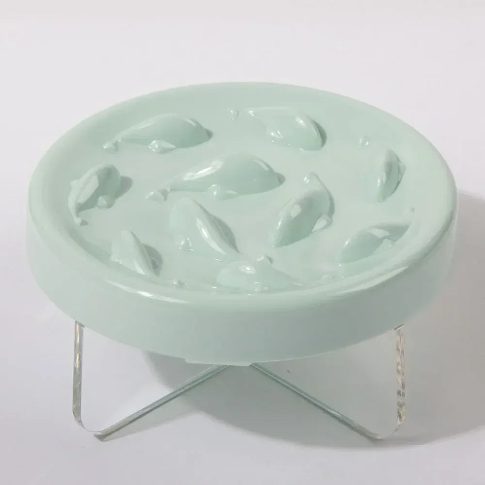 Pet Cat Bowl Raised Anti-choke Food Plate Pet Slow Food Bowl for Medium Small Cats Feeder Protect Stomach OEM Drop Shipping