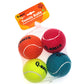 OUZEY 4Pcs/Set Dog Balls Toy Thick Walled Natural Rubber Squeak Chew Balls Toys For Pets Dogs Outdoor Interactive Dog Training