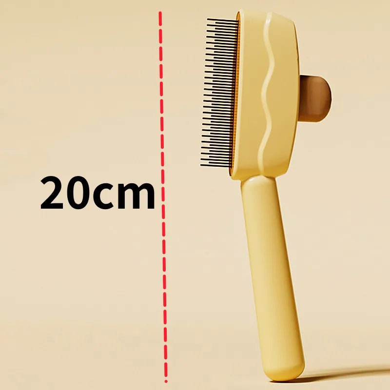 Dog Comb Massage Dog Brush Automatic Pet Hair Remover Self Cleaning Cat Brush Dogs Grooming One Button Hair Comb Pet Products