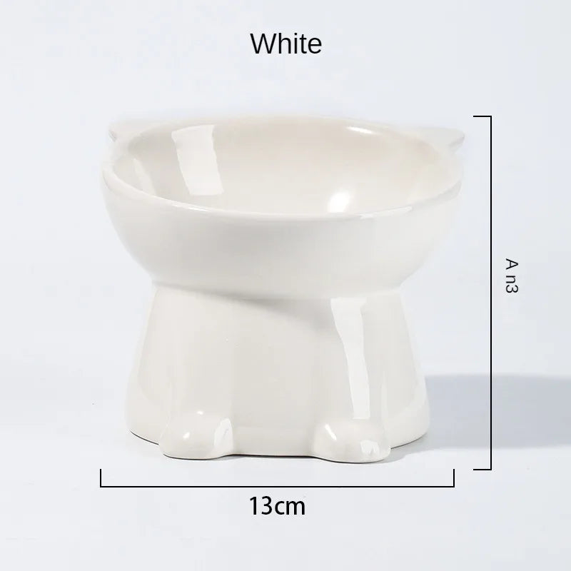 Black Cat Bowl Amazon Ceramic Cat Bowl Pet Bowl Pet Supplies Cat Bowl Dog Bowl Macaron Color New Cat and Dog Universal Pet Bowl