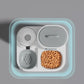 Two-in-One Cat Feeding Water Feeder Dog Bowl Smooth Food & Water Supply Pet Water Dispenser Cat Bowl Pet Supplies