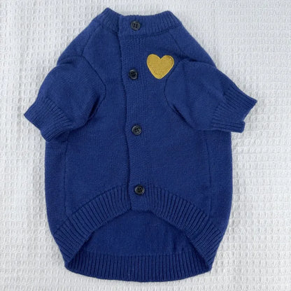 1PC Pet Clothing Spring and Autumn Dog warm Hoodie Love Sweater Suitable for Small and Medium sized Dogs cat pet