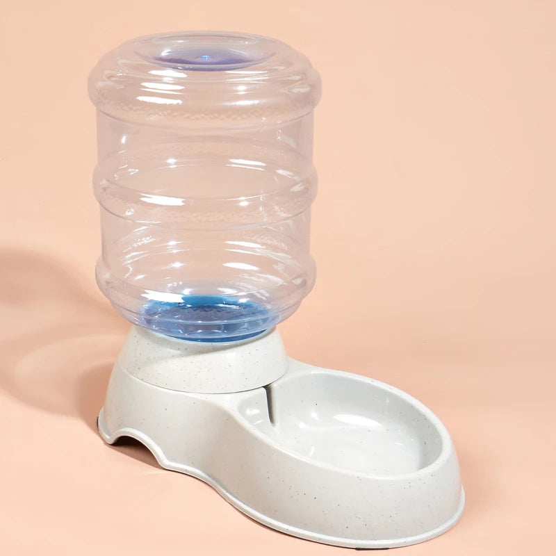 Pet Automatic Feeders Waterer Dog Cat Plastic Drinking Bowl Large Capacity Water Food Dispenser Dog Bowl Home Pets Accessories