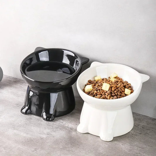 Black Cat Bowl Amazon Ceramic Cat Bowl Pet Bowl Pet Supplies Cat Bowl Dog Bowl Macaron Color New Cat and Dog Universal Pet Bowl