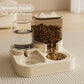 Automatic Pet Feeder And Water Food Dispenser 2 In 1 Gravity Pet Feeder And Water Dispenser Pet Bowl Basin Cat Dog Bowl
