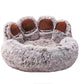 Fluffy Dog Bed Winter Warm Large Pet Products Small Sofa Baskets Pets Kennel Mat Puppy Cats Supplies Basket Blanket Accessories