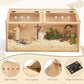Wooden Hamster Cage Hamster Hutch Small Animals Hideout with Openable Top