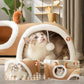 New hot-selling high-end cat tunnel compression-resistant collapsible tunnel fur pet bed premium pet toy