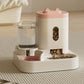 Automatic Pet Feeder And Water Food Dispenser 2 In 1 Gravity Pet Feeder And Water Dispenser Pet Bowl Basin Cat Dog Bowl