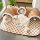 New hot-selling high-end cat tunnel compression-resistant collapsible tunnel fur pet bed premium pet toy