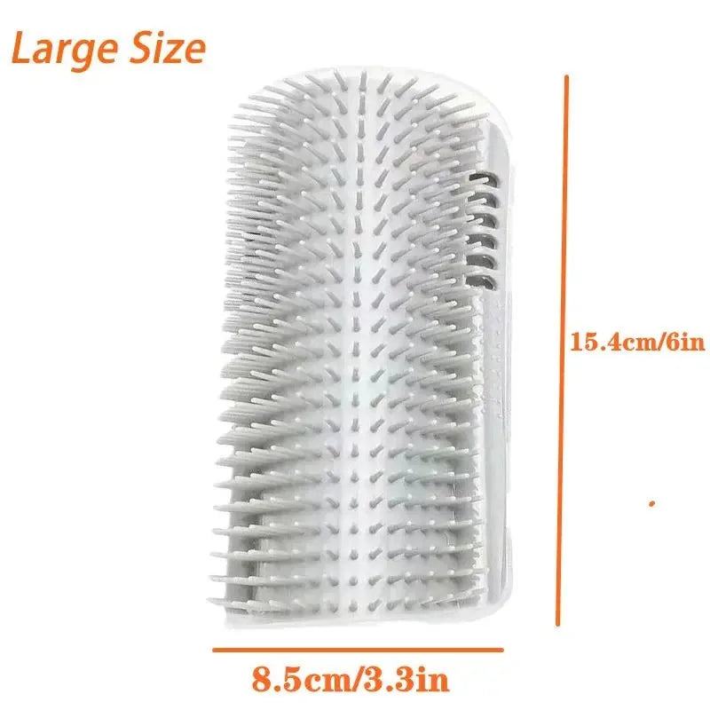 Cat Scratcher Massager Pet Hair Removal Massage Comb Kitten Wall Corner Self Cleaning Rubbing Grooming Brush Cats Accessories