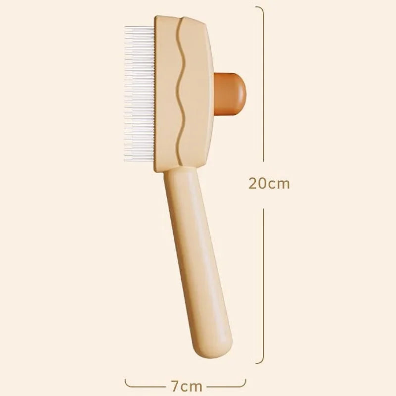 Dog Comb Massage Dog Brush Automatic Pet Hair Remover Self Cleaning Cat Brush Dogs Grooming One Button Hair Comb Pet Products