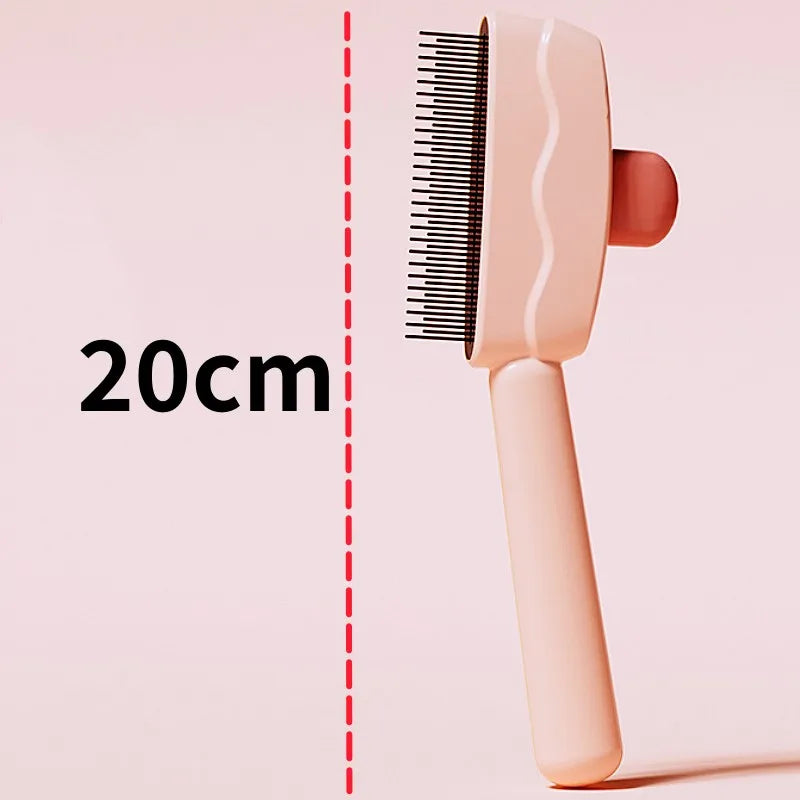 Dog Comb Massage Dog Brush Automatic Pet Hair Remover Self Cleaning Cat Brush Dogs Grooming One Button Hair Comb Pet Products